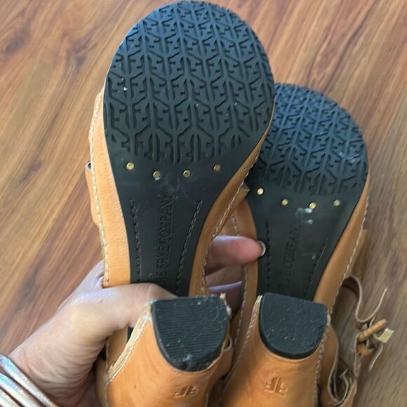 Frye Grace platform wedge rustic heels leather 8.5 - Picture 4 of 8